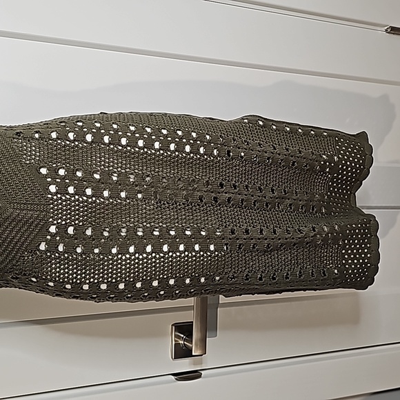 NWT Aerie Olive Green Crochet Dress - Picture 4 of 11